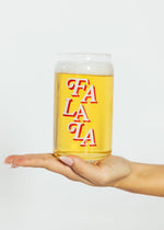 Fa La La Beer Glass - 16 oz