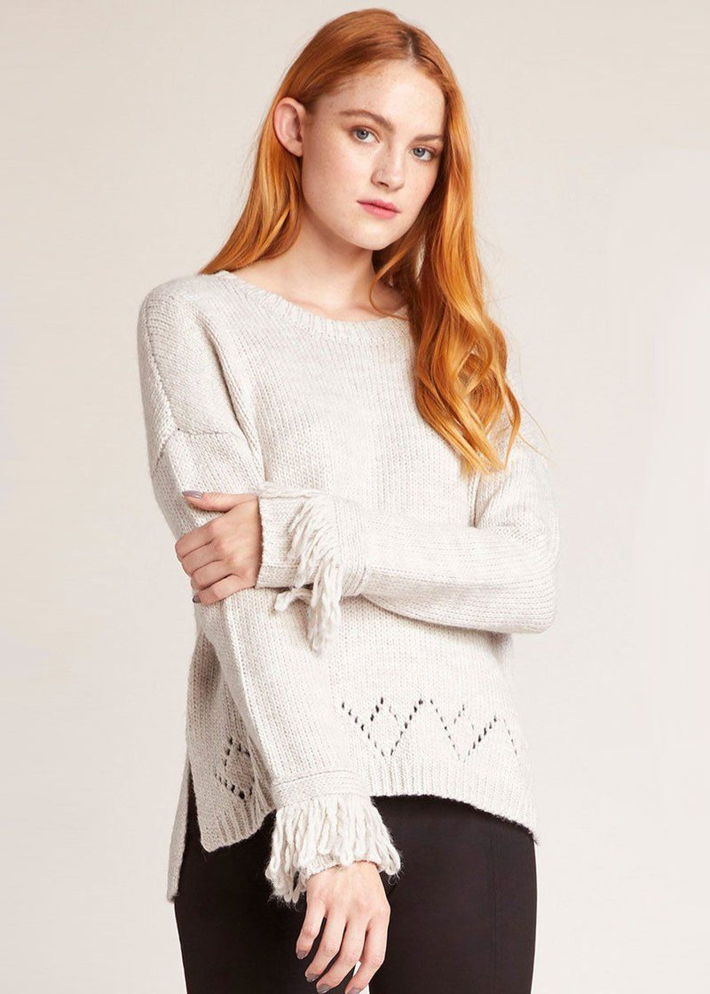 Flick Of The Wrist Sweater - Oatmeal – Alice & Wonder