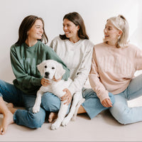 Chicago Collegiate Puff Sweatshirt - Dusty Pink