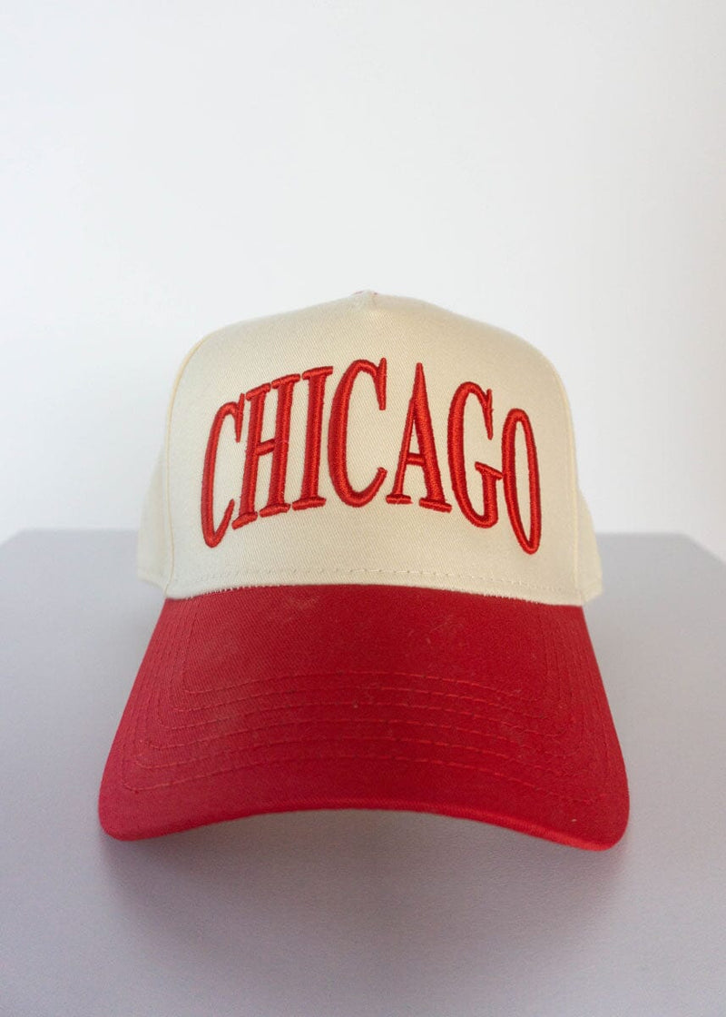 Chicago Puff Baseball Cap - Red