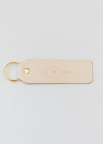 Hand Stamped Leather Keychain - I Heart CHI