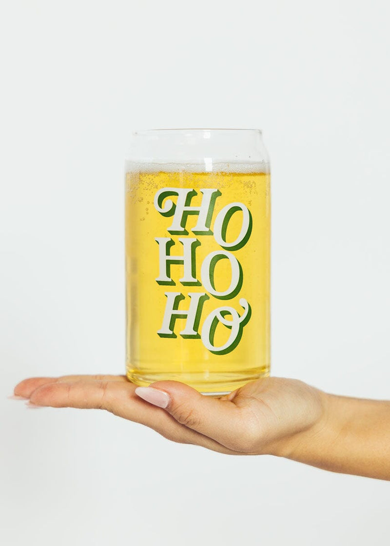 Ho Ho Ho Beer Glass - 16 oz