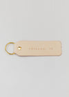 Hand Stamped Leather Keychain - Chicago, IL