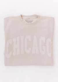 Chicago Collegiate Puff Sweatshirt - Ivory