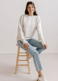 Chicago Collegiate Puff Sweatshirt - Ivory