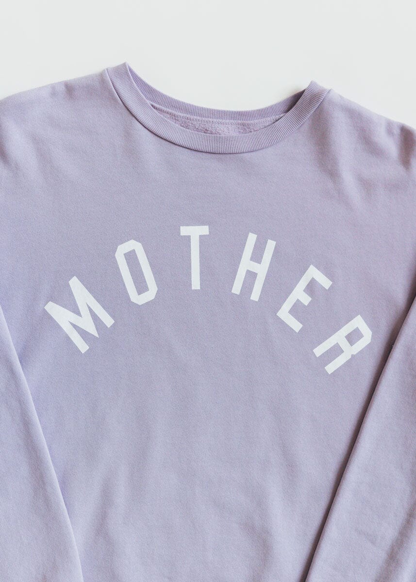 MOTHER Everyday Sweatshirt Lavender Cream Alice Wonder