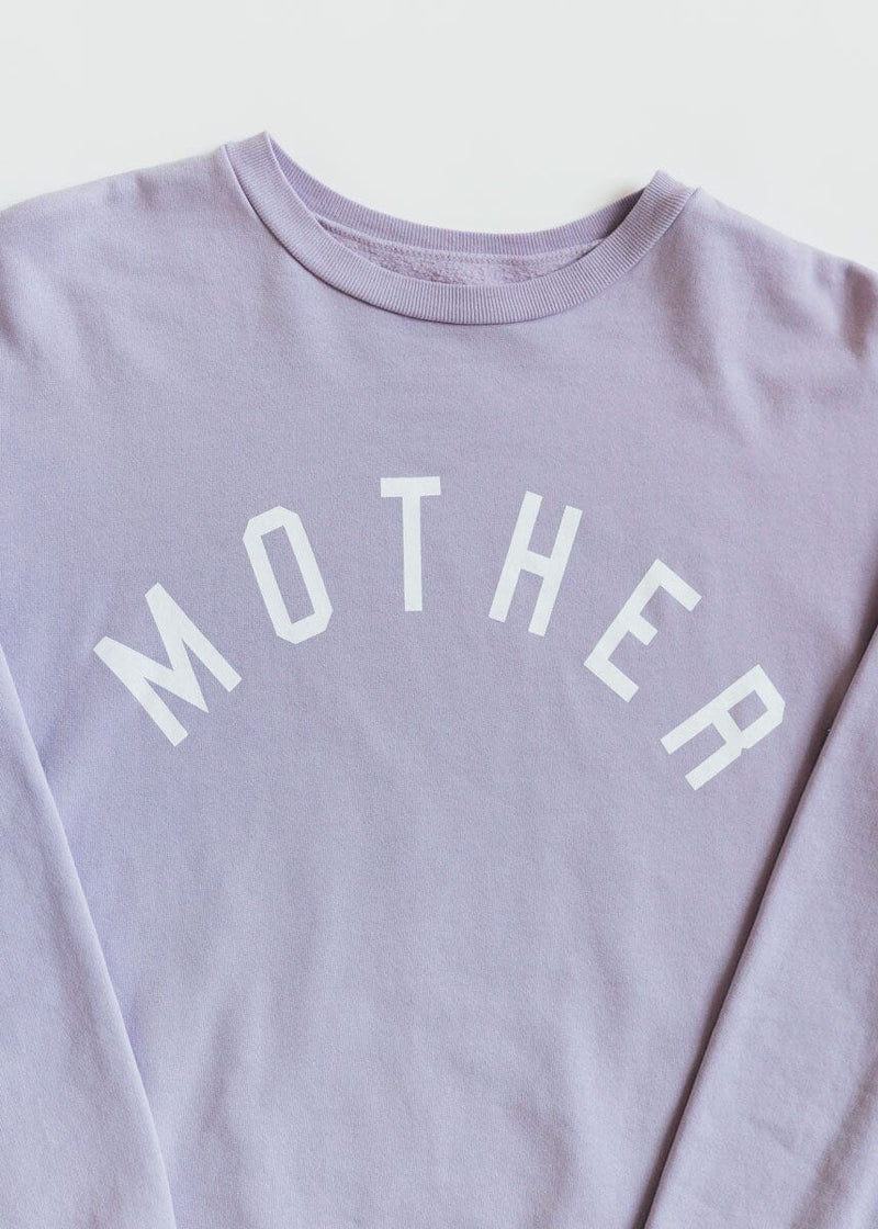 MOTHER Everyday Sweatshirt - Lavender & Cream
