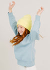 Youth Mad Hatter Knit Cuff Beanie - Lemon