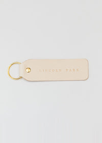 Hand Stamped Leather Keychain - Lincoln Park