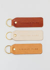 Hand Stamped Leather Keychain - Lincoln Park