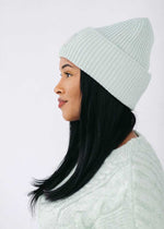 Adult Mad Hatter Ribbed Knit Beanie - Mint