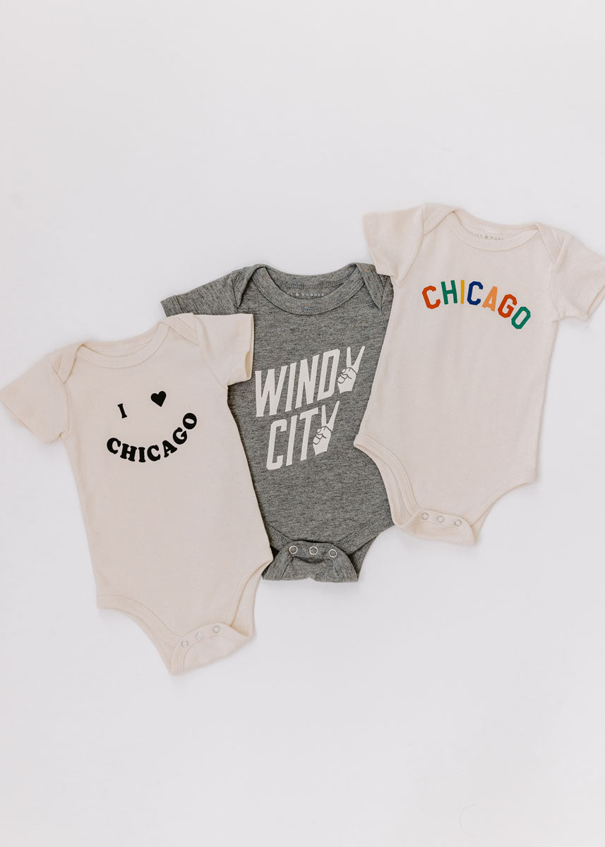 Windy City Grey Onesie
