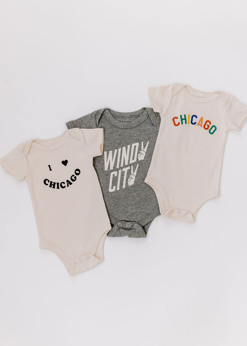 Windy City Grey Onesie