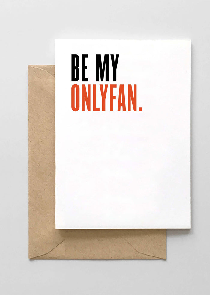 Be My OnlyFan Card