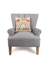 Be Nice Or Leave Hook Pillow