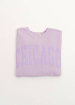 Chicago Collegiate Puff Sweatshirt - Orchid