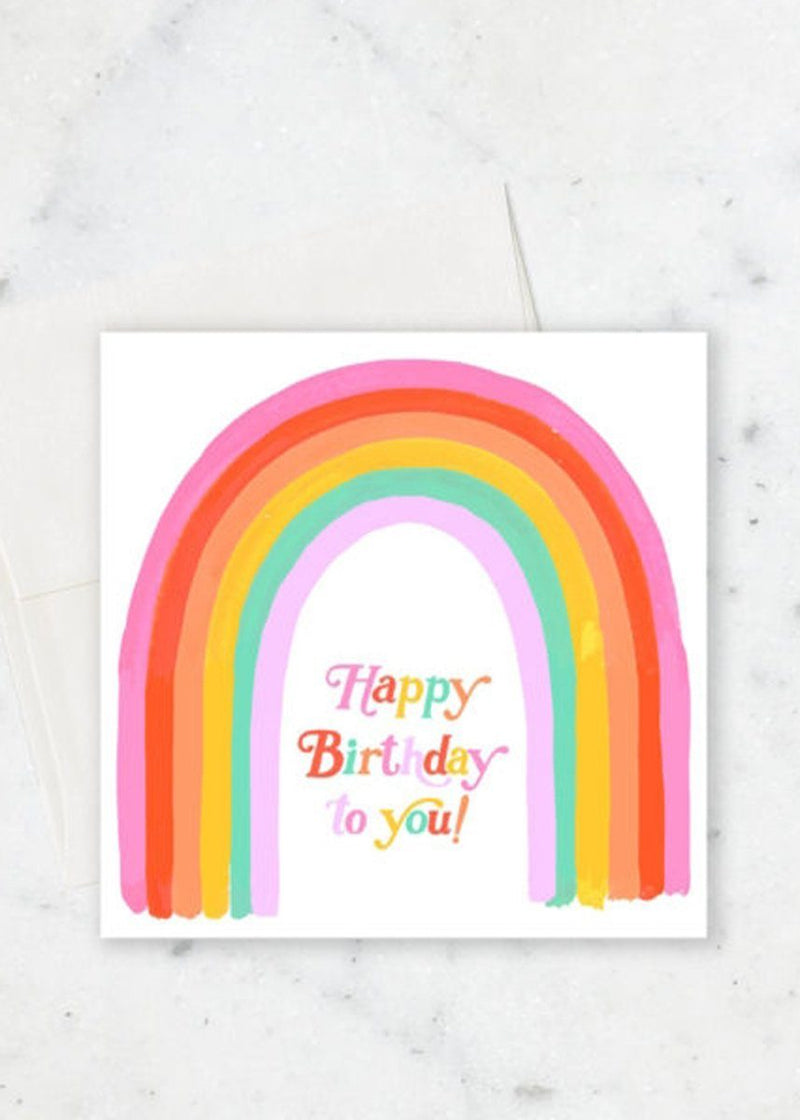 Rainbow Letters Card