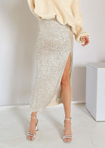 Premiere Night Skirt - Gold Silver