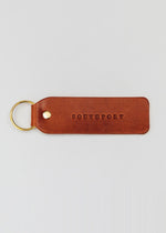 Hand Stamped Leather Keychain - Southport