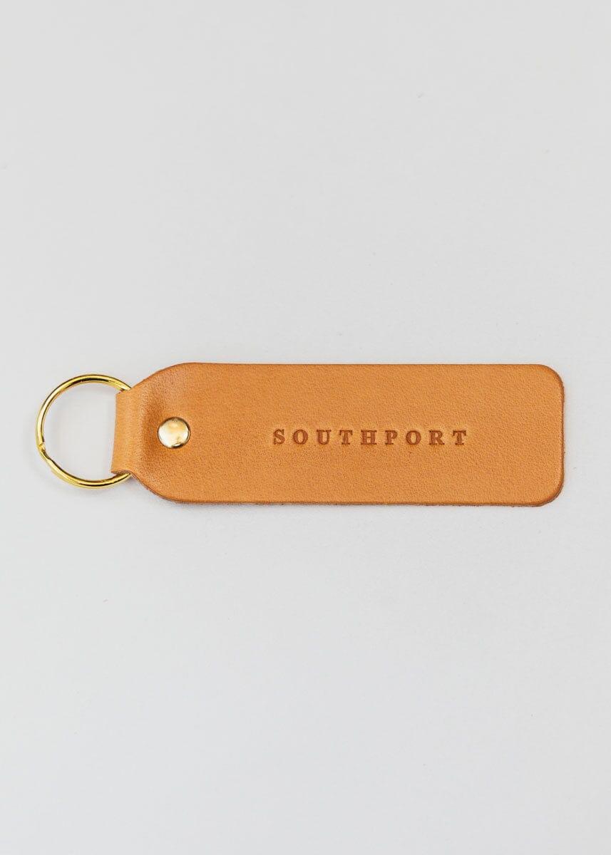 Hand Stamped Leather Keychain - Southport – Alice & Wonder