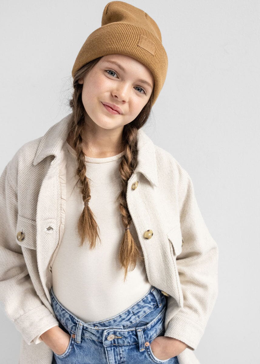 Youth Mad Hatter Knit Cuff Beanie - Spice