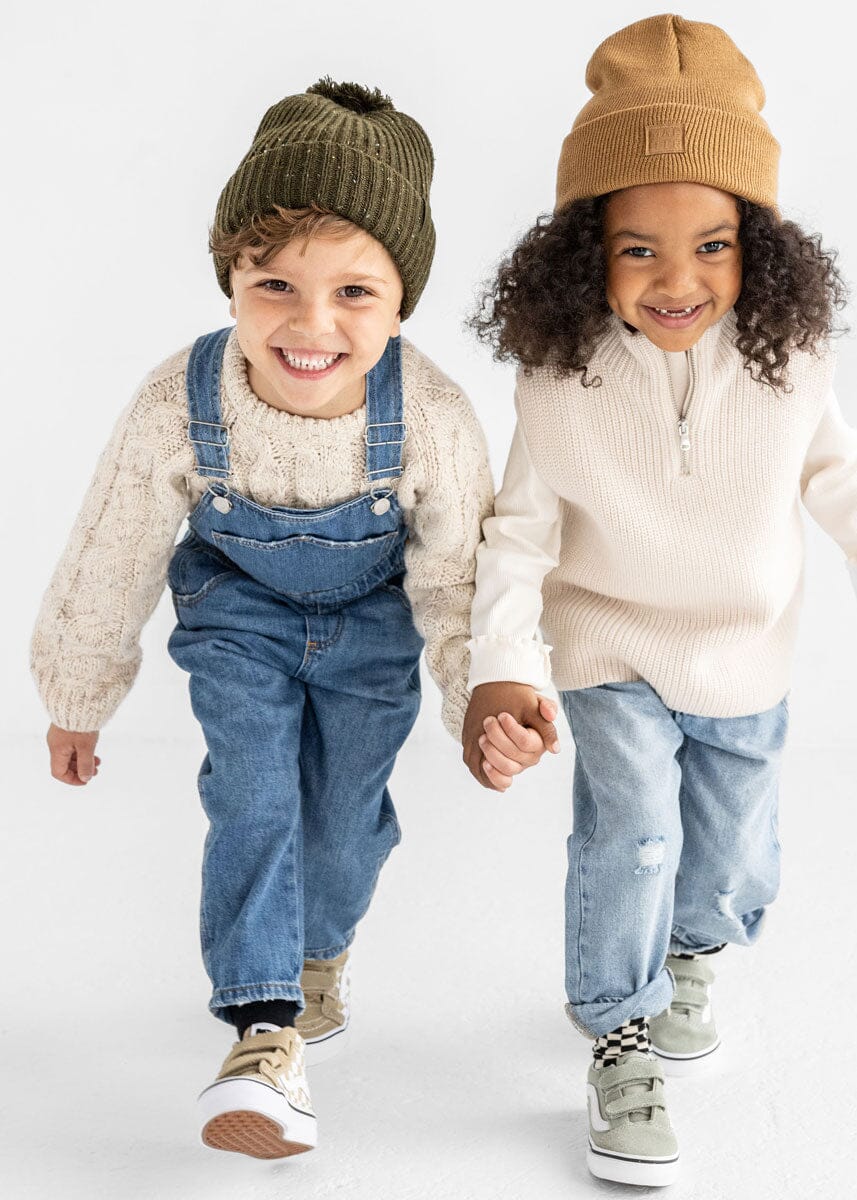 Toddler Mad Hatter Knit Cuff Beanie - Spice