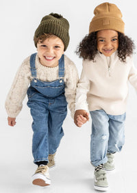 Toddler Mad Hatter Knit Cuff Beanie - Spice