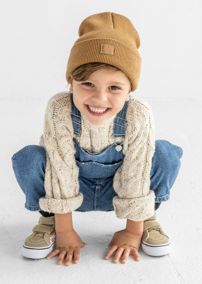 Toddler Mad Hatter Knit Cuff Beanie - Spice