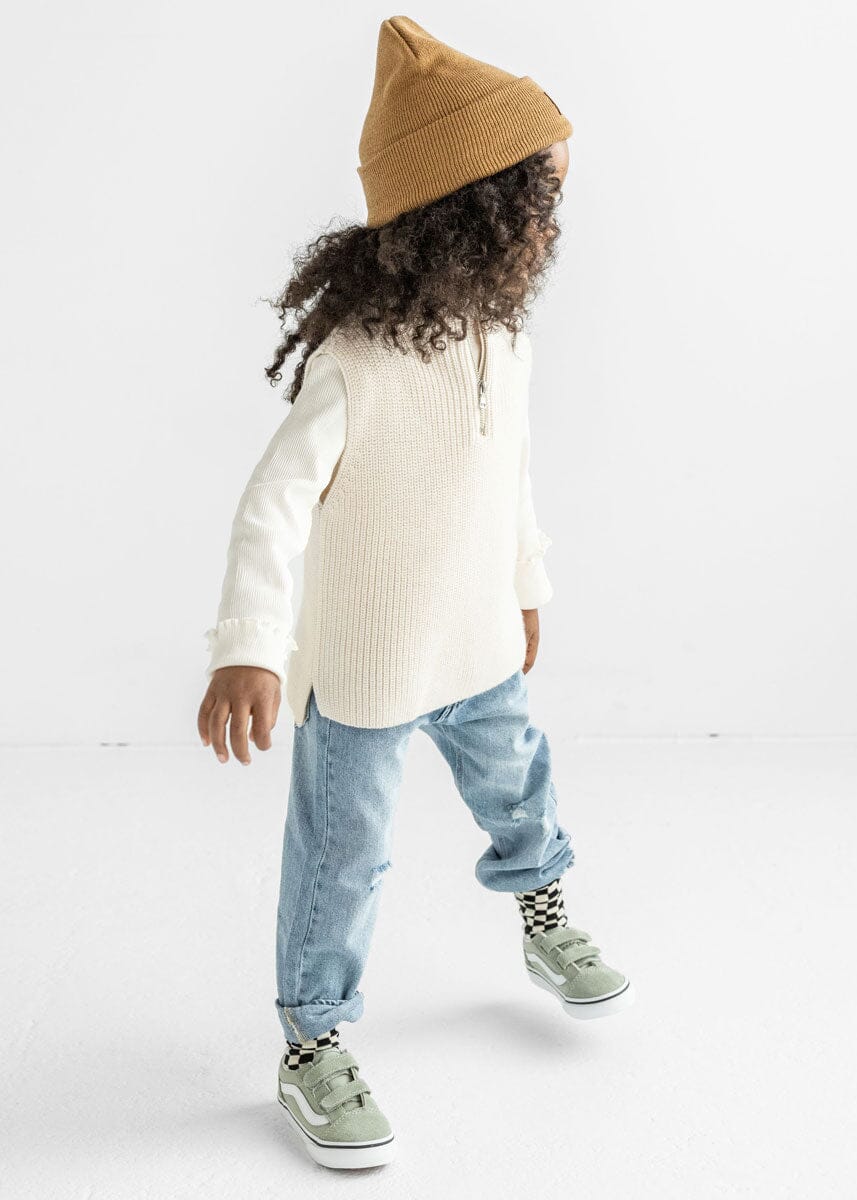 Toddler Mad Hatter Knit Cuff Beanie - Spice