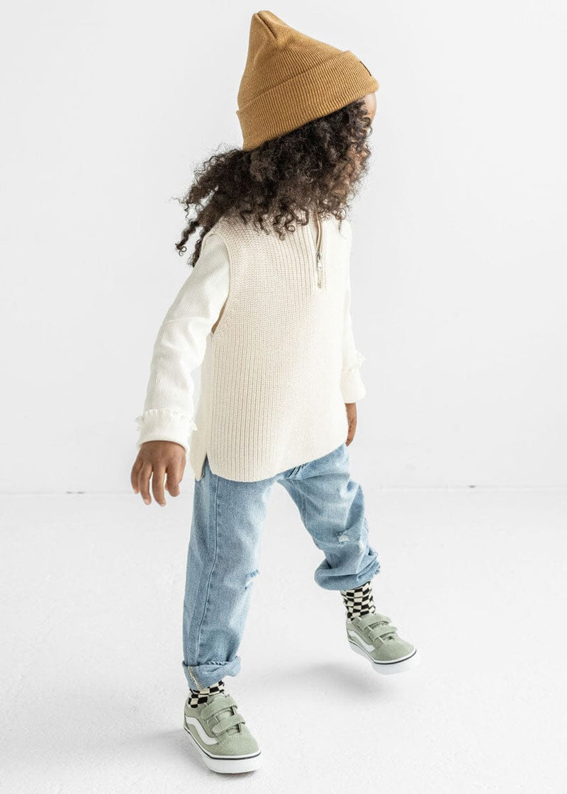 Toddler Mad Hatter Knit Cuff Beanie - Spice