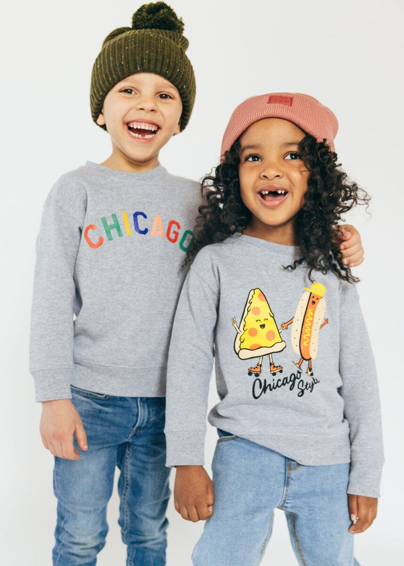 Chicago Style Toddler Sweatshirt - Heather Grey