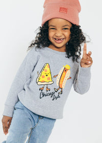 Chicago Style Toddler Sweatshirt - Heather Grey