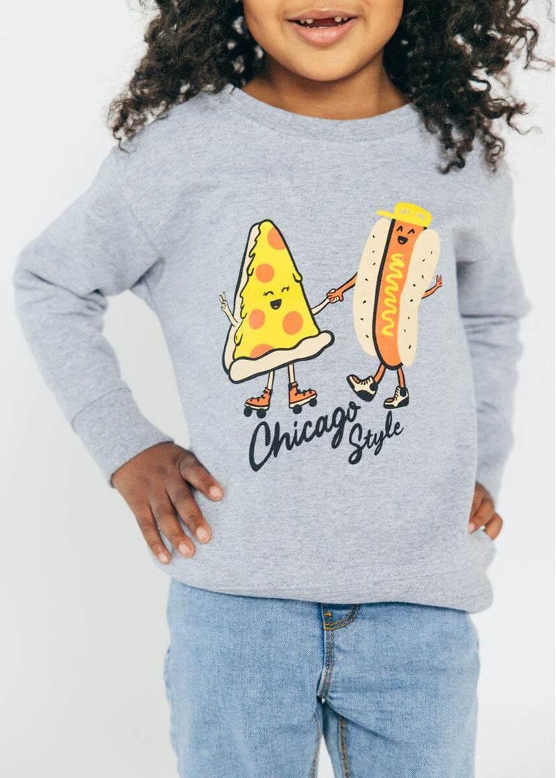 Chicago Style Toddler Sweatshirt - Heather Grey
