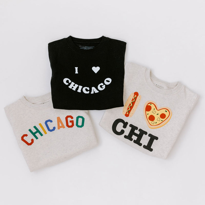 I <3 Chicago Toddler Sweatshirt - Black