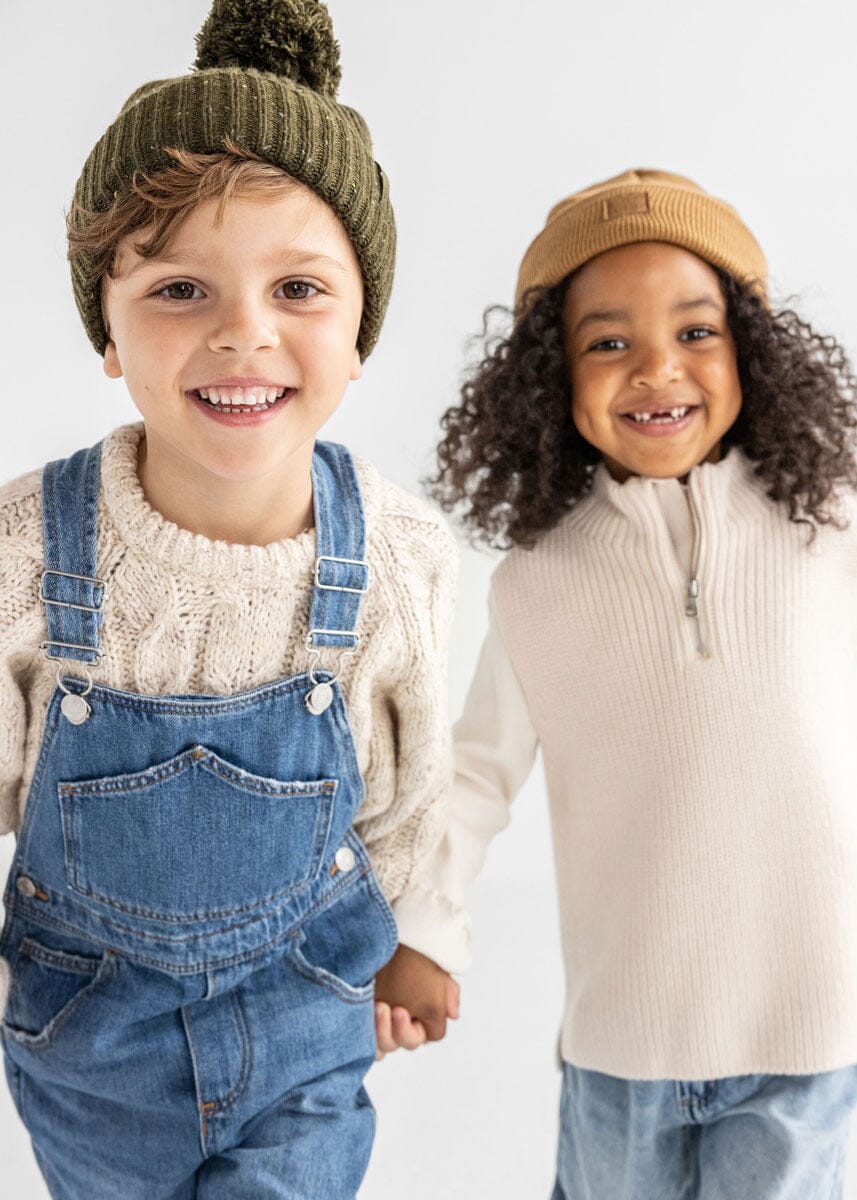 Toddler Mad Hatter Speckled Knit Beanie - Hunter Green