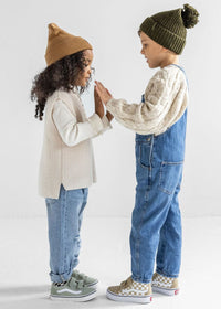 Toddler Mad Hatter Speckled Knit Beanie - Hunter Green