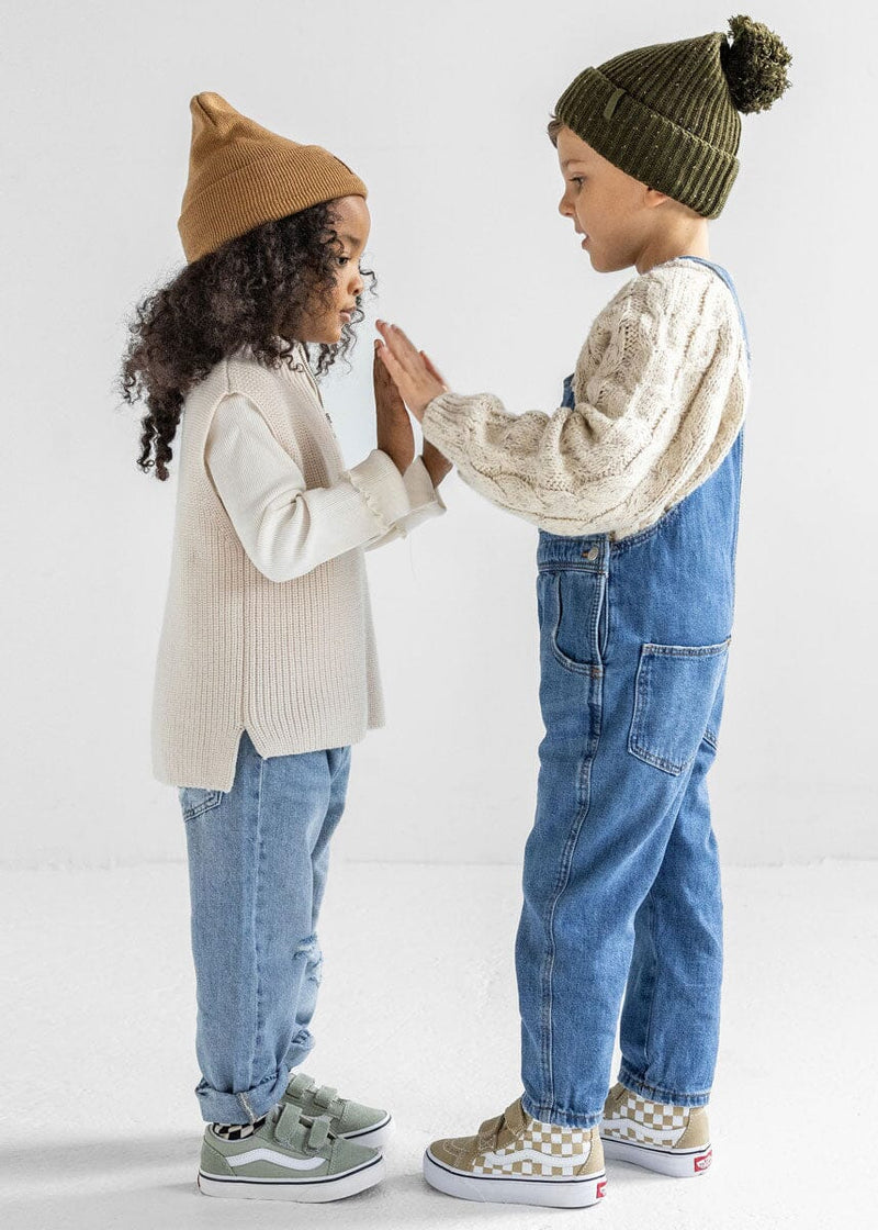 Toddler Mad Hatter Speckled Knit Beanie - Hunter Green