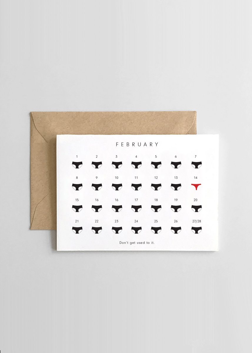 Valentine's Day Undies Card