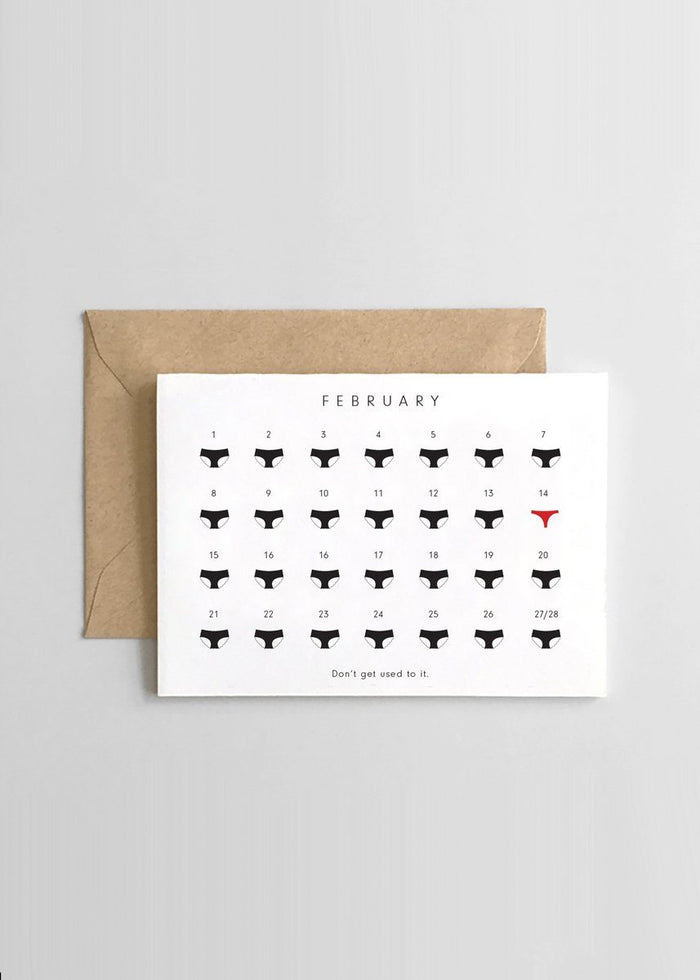 Valentine's Day Undies Card