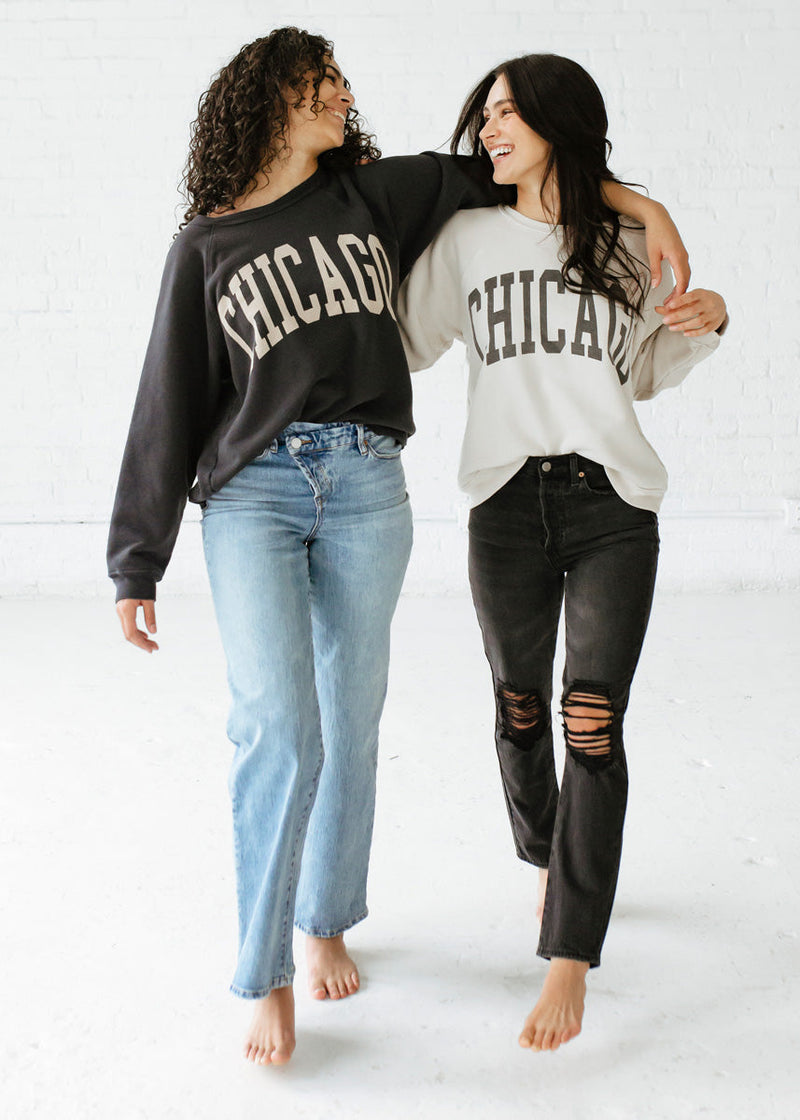 Chicago Classic Crew Sweatshirt - Vintage Stone