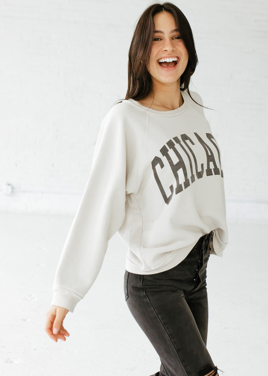Chicago Classic Crew Sweatshirt - Vintage Stone