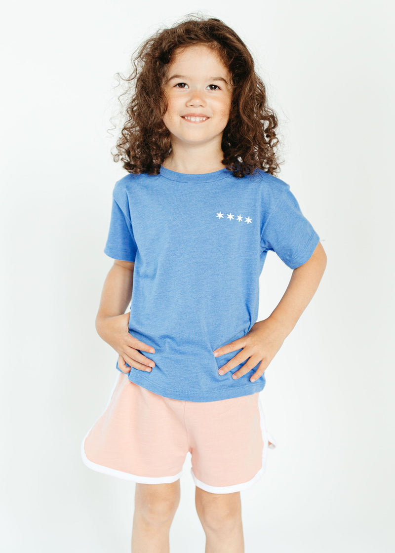 Hey Chicago, What Do You Say? Toddler Tee - Columbia Blue