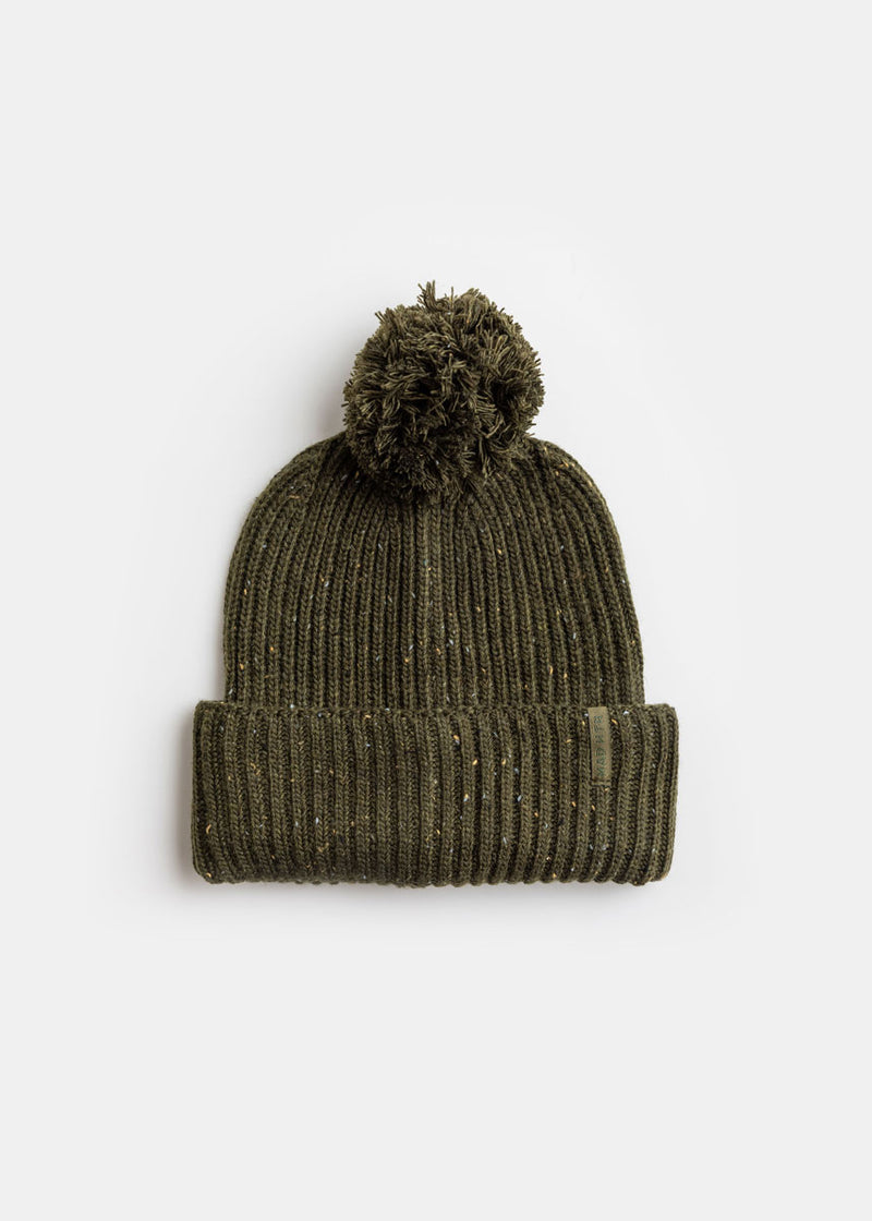 Youth Mad Hatter Speckled Knit Beanie - Hunter Green