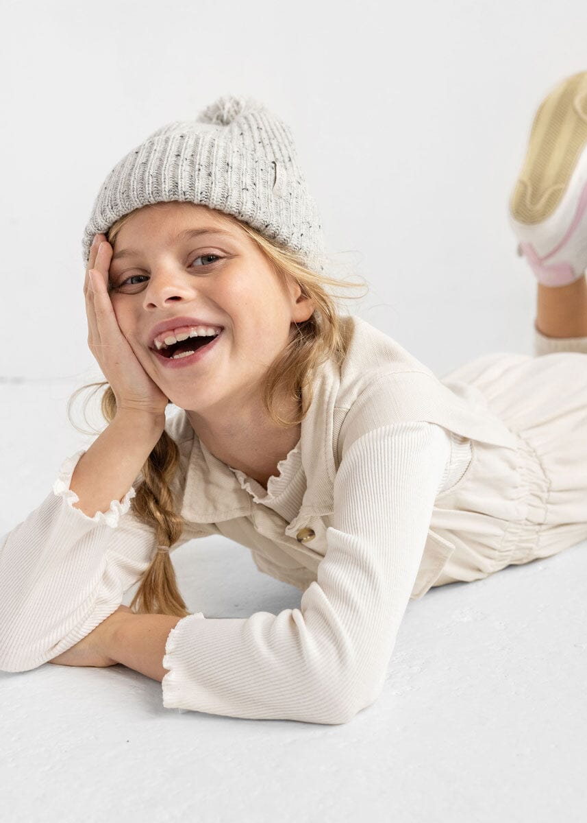 Toddler Mad Hatter Speckled Knit Beanie - Grey