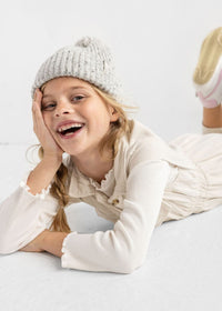 Toddler Mad Hatter Speckled Knit Beanie - Grey